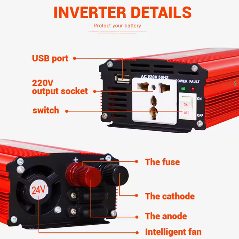 12V/24V/48V Modified Sine Wave Inverter SWMI-300W -SUNWY POW